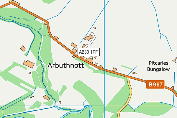 AB30 1PF map - OS VectorMap District (Ordnance Survey) AB30 1PF map - OS VectorMap District (Ordnance Survey)