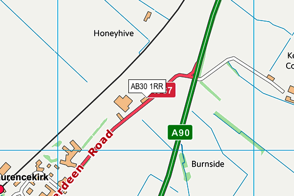 AB30 1RR map - OS VectorMap District (Ordnance Survey) AB30 1RR map - OS VectorMap District (Ordnance Survey)