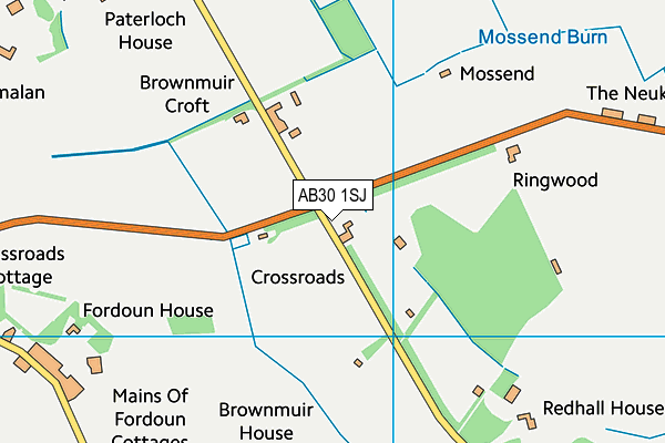 AB30 1SJ map - OS VectorMap District (Ordnance Survey) AB30 1SJ map - OS VectorMap District (Ordnance Survey)