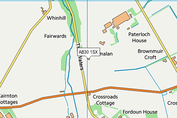AB30 1SX map - OS VectorMap District (Ordnance Survey) AB30 1SX map - OS VectorMap District (Ordnance Survey)