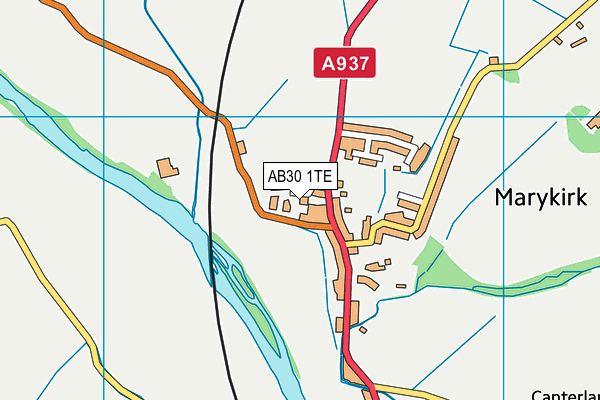 AB30 1TE map - OS VectorMap District (Ordnance Survey) AB30 1TE map - OS VectorMap District (Ordnance Survey)