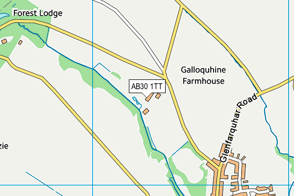 AB30 1TT map - OS VectorMap District (Ordnance Survey) AB30 1TT map - OS VectorMap District (Ordnance Survey)