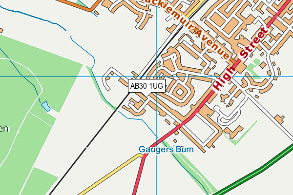 AB30 1UG map - OS VectorMap District (Ordnance Survey) AB30 1UG map - OS VectorMap District (Ordnance Survey)