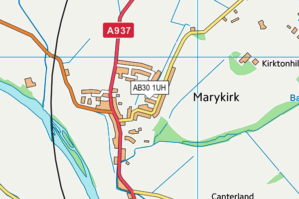 AB30 1UH map - OS VectorMap District (Ordnance Survey) AB30 1UH map - OS VectorMap District (Ordnance Survey)