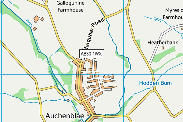 AB30 1WX map - OS VectorMap District (Ordnance Survey) AB30 1WX map - OS VectorMap District (Ordnance Survey)
