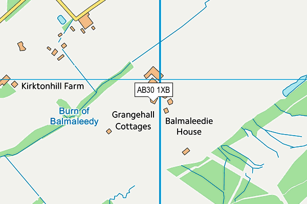 AB30 1XB map - OS VectorMap District (Ordnance Survey) AB30 1XB map - OS VectorMap District (Ordnance Survey)