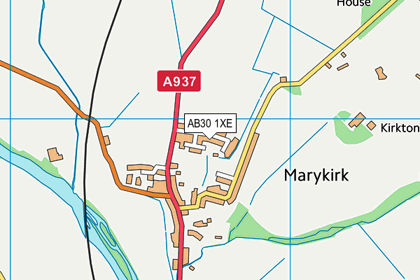 AB30 1XE map - OS VectorMap District (Ordnance Survey) AB30 1XE map - OS VectorMap District (Ordnance Survey)