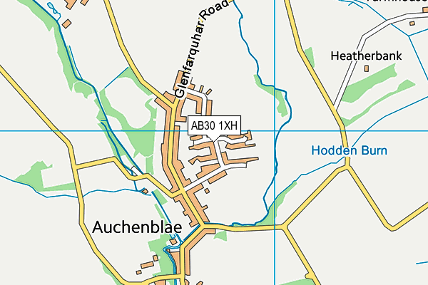 AB30 1XH map - OS VectorMap District (Ordnance Survey) AB30 1XH map - OS VectorMap District (Ordnance Survey)