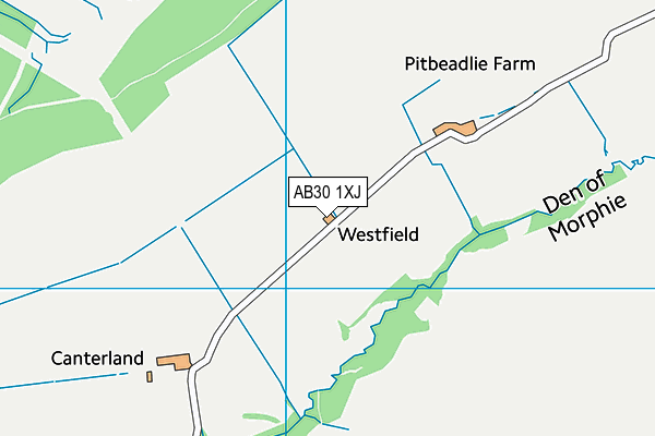 AB30 1XJ map - OS VectorMap District (Ordnance Survey) AB30 1XJ map - OS VectorMap District (Ordnance Survey)