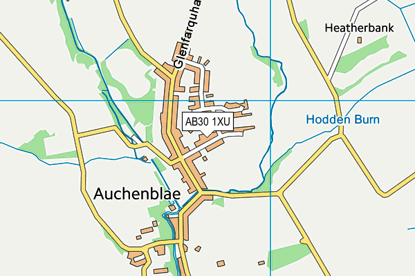 AB30 1XU map - OS VectorMap District (Ordnance Survey) AB30 1XU map - OS VectorMap District (Ordnance Survey)