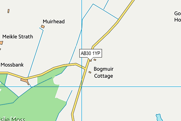 AB30 1YP map - OS VectorMap District (Ordnance Survey) AB30 1YP map - OS VectorMap District (Ordnance Survey)