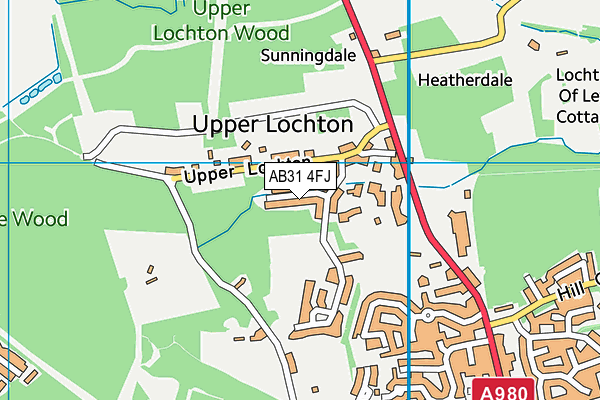 AB31 4FJ map - OS VectorMap District (Ordnance Survey)