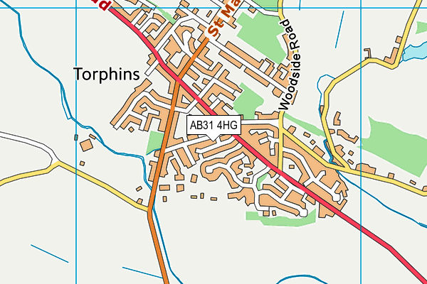 AB31 4HG map - OS VectorMap District (Ordnance Survey) AB31 4HG map - OS VectorMap District (Ordnance Survey)