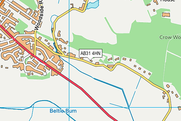 AB31 4HN map - OS VectorMap District (Ordnance Survey) AB31 4HN map - OS VectorMap District (Ordnance Survey)