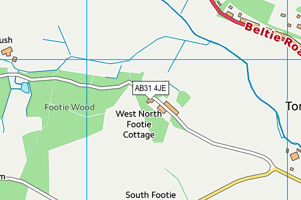 AB31 4JE map - OS VectorMap District (Ordnance Survey) AB31 4JE map - OS VectorMap District (Ordnance Survey)