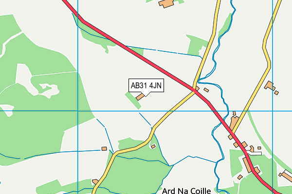 AB31 4JN map - OS VectorMap District (Ordnance Survey) AB31 4JN map - OS VectorMap District (Ordnance Survey)