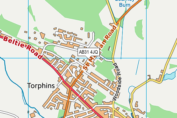 AB31 4JQ map - OS VectorMap District (Ordnance Survey) AB31 4JQ map - OS VectorMap District (Ordnance Survey)