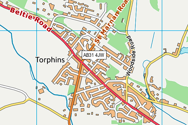 AB31 4JW map - OS VectorMap District (Ordnance Survey) AB31 4JW map - OS VectorMap District (Ordnance Survey)