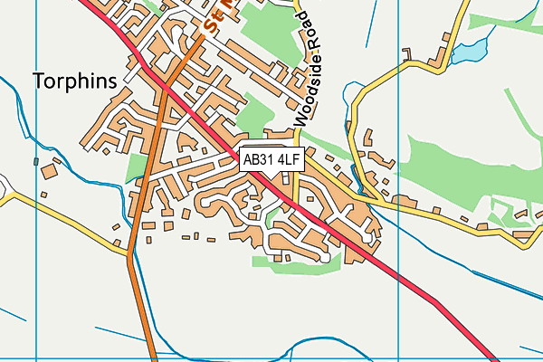 AB31 4LF map - OS VectorMap District (Ordnance Survey) AB31 4LF map - OS VectorMap District (Ordnance Survey)