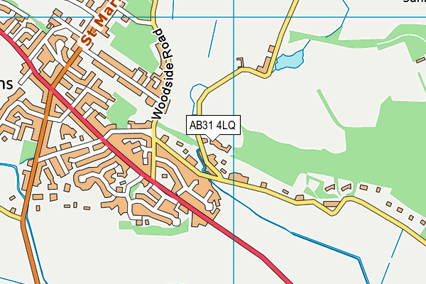 AB31 4LQ map - OS VectorMap District (Ordnance Survey) AB31 4LQ map - OS VectorMap District (Ordnance Survey)