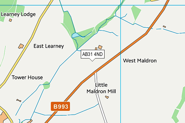 AB31 4ND map - OS VectorMap District (Ordnance Survey) AB31 4ND map - OS VectorMap District (Ordnance Survey)