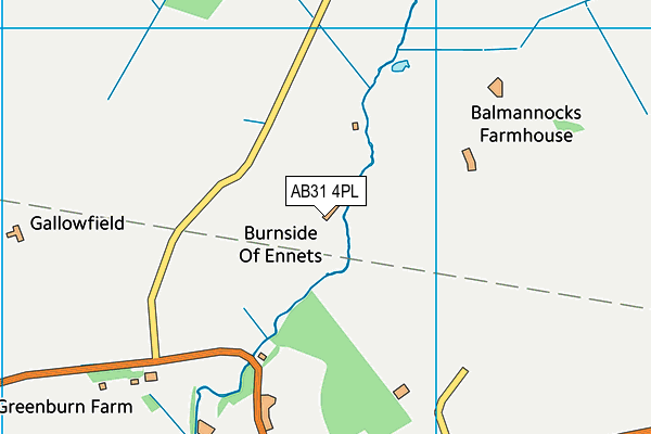 AB31 4PL map - OS VectorMap District (Ordnance Survey) AB31 4PL map - OS VectorMap District (Ordnance Survey)