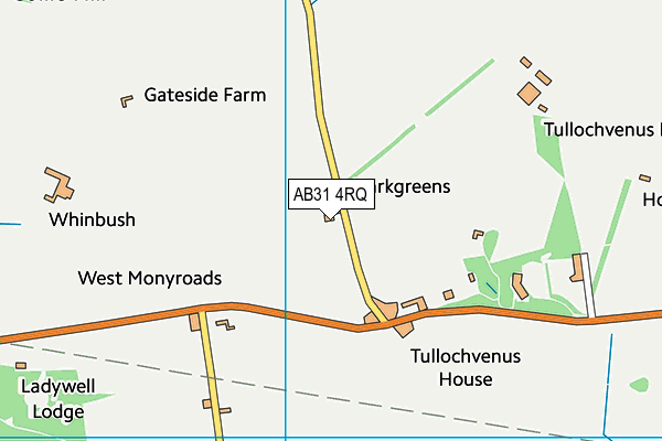 AB31 4RQ map - OS VectorMap District (Ordnance Survey) AB31 4RQ map - OS VectorMap District (Ordnance Survey)
