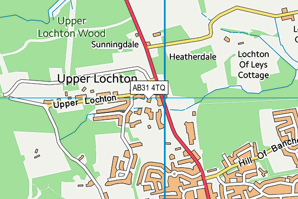 AB31 4TQ map - OS VectorMap District (Ordnance Survey) AB31 4TQ map - OS VectorMap District (Ordnance Survey)