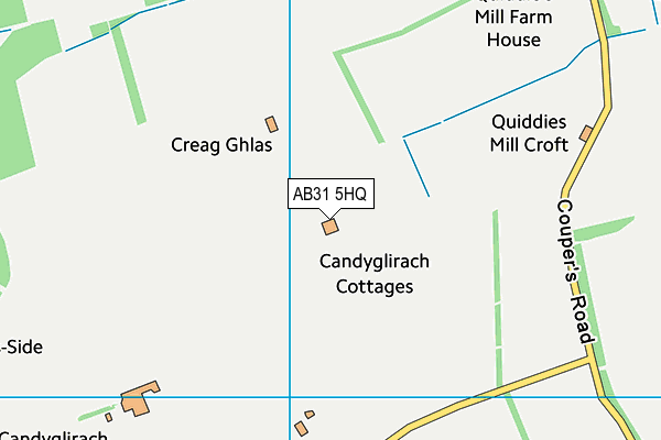 AB31 5HQ map - OS VectorMap District (Ordnance Survey) AB31 5HQ map - OS VectorMap District (Ordnance Survey)