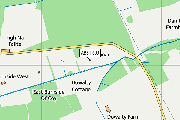 AB31 5JJ map - OS VectorMap District (Ordnance Survey) AB31 5JJ map - OS VectorMap District (Ordnance Survey)