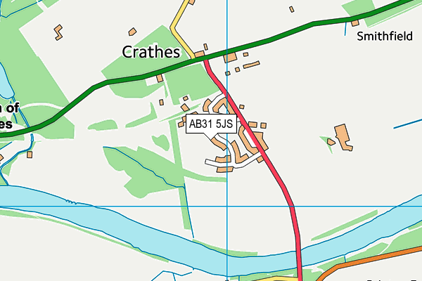 AB31 5JS map - OS VectorMap District (Ordnance Survey)