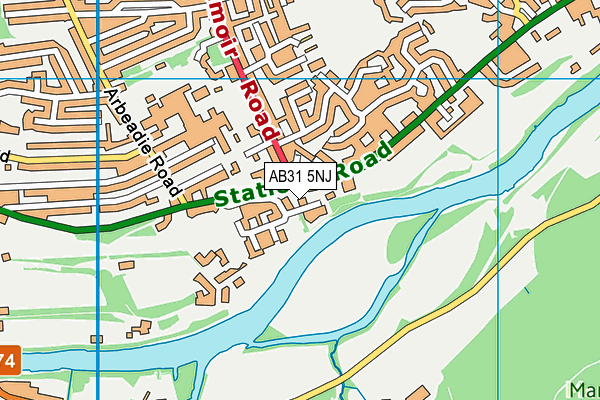 AB31 5NJ map - OS VectorMap District (Ordnance Survey) AB31 5NJ map - OS VectorMap District (Ordnance Survey)