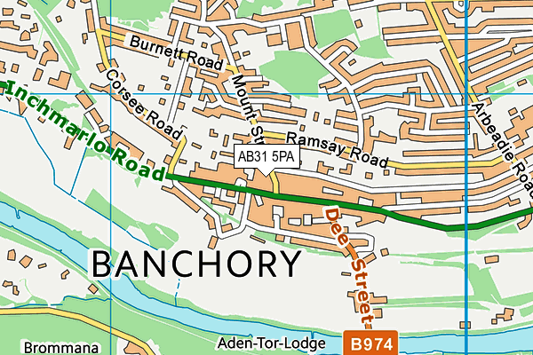 AB31 5PA map - OS VectorMap District (Ordnance Survey) AB31 5PA map - OS VectorMap District (Ordnance Survey)