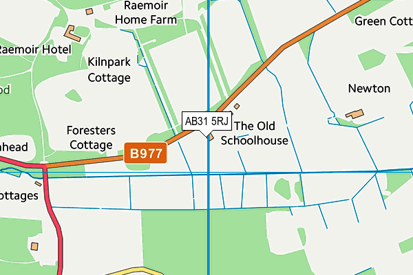 AB31 5RJ map - OS VectorMap District (Ordnance Survey) AB31 5RJ map - OS VectorMap District (Ordnance Survey)