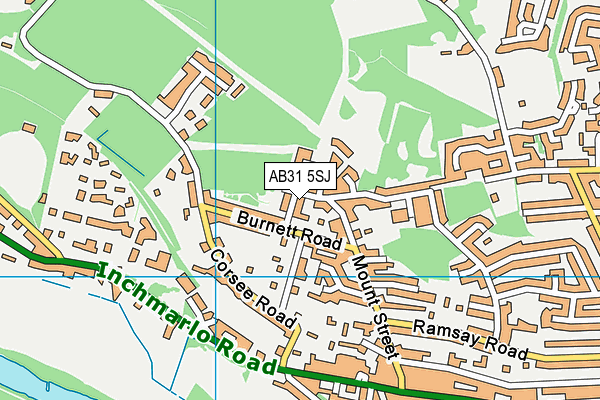 AB31 5SJ map - OS VectorMap District (Ordnance Survey) AB31 5SJ map - OS VectorMap District (Ordnance Survey)