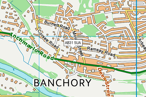 AB31 5UA map - OS VectorMap District (Ordnance Survey) AB31 5UA map - OS VectorMap District (Ordnance Survey)
