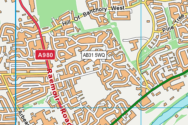 AB31 5WQ map - OS VectorMap District (Ordnance Survey) AB31 5WQ map - OS VectorMap District (Ordnance Survey)