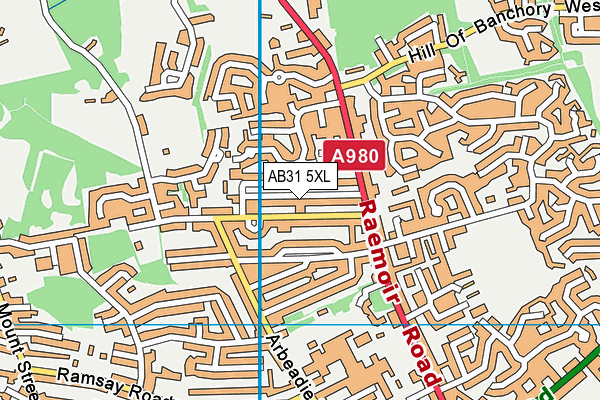 AB31 5XL map - OS VectorMap District (Ordnance Survey) AB31 5XL map - OS VectorMap District (Ordnance Survey)