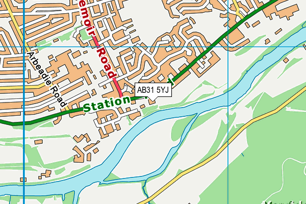 AB31 5YJ map - OS VectorMap District (Ordnance Survey) AB31 5YJ map - OS VectorMap District (Ordnance Survey)