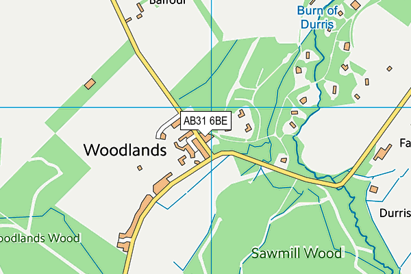 AB31 6BE map - OS VectorMap District (Ordnance Survey) AB31 6BE map - OS VectorMap District (Ordnance Survey)
