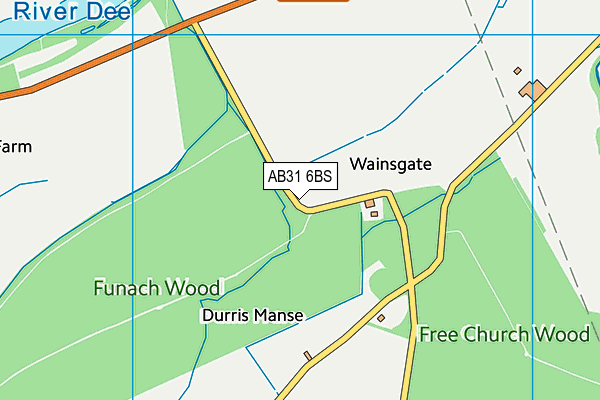 AB31 6BS map - OS VectorMap District (Ordnance Survey) AB31 6BS map - OS VectorMap District (Ordnance Survey)