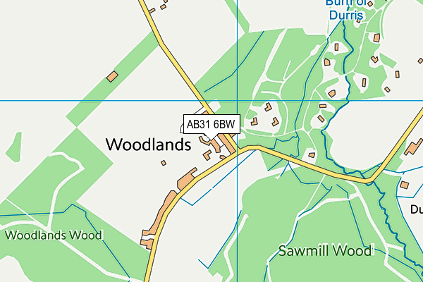 AB31 6BW map - OS VectorMap District (Ordnance Survey) AB31 6BW map - OS VectorMap District (Ordnance Survey)