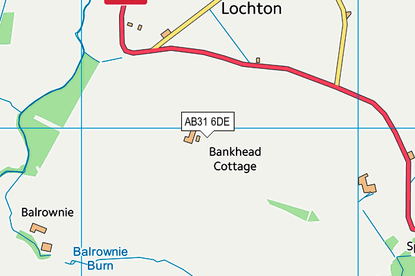 AB31 6DE map - OS VectorMap District (Ordnance Survey)