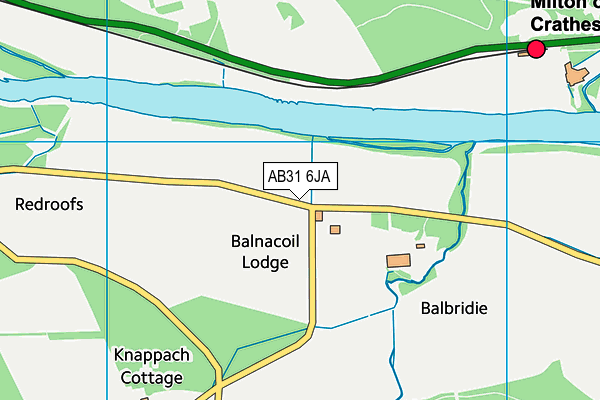 AB31 6JA map - OS VectorMap District (Ordnance Survey) AB31 6JA map - OS VectorMap District (Ordnance Survey)