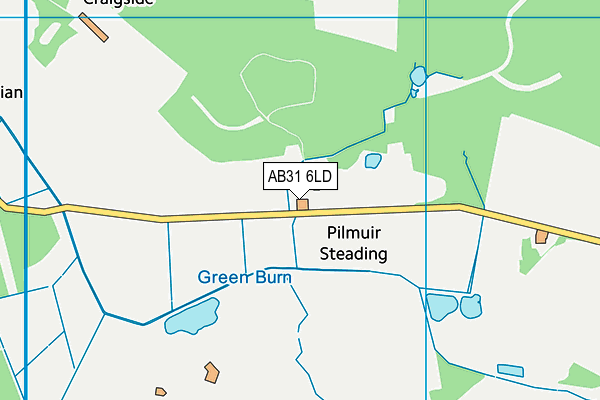 AB31 6LD map - OS VectorMap District (Ordnance Survey) AB31 6LD map - OS VectorMap District (Ordnance Survey)