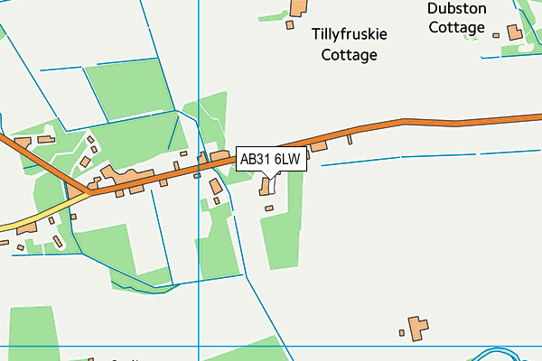 AB31 6LW map - OS VectorMap District (Ordnance Survey) AB31 6LW map - OS VectorMap District (Ordnance Survey)