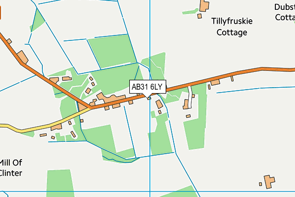 AB31 6LY map - OS VectorMap District (Ordnance Survey) AB31 6LY map - OS VectorMap District (Ordnance Survey)
