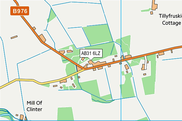 AB31 6LZ map - OS VectorMap District (Ordnance Survey) AB31 6LZ map - OS VectorMap District (Ordnance Survey)