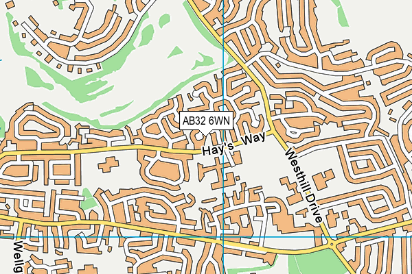 AB32 6WN map - OS VectorMap District (Ordnance Survey) AB32 6WN map - OS VectorMap District (Ordnance Survey)