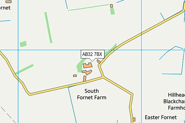 AB32 7BX map - OS VectorMap District (Ordnance Survey) AB32 7BX map - OS VectorMap District (Ordnance Survey)